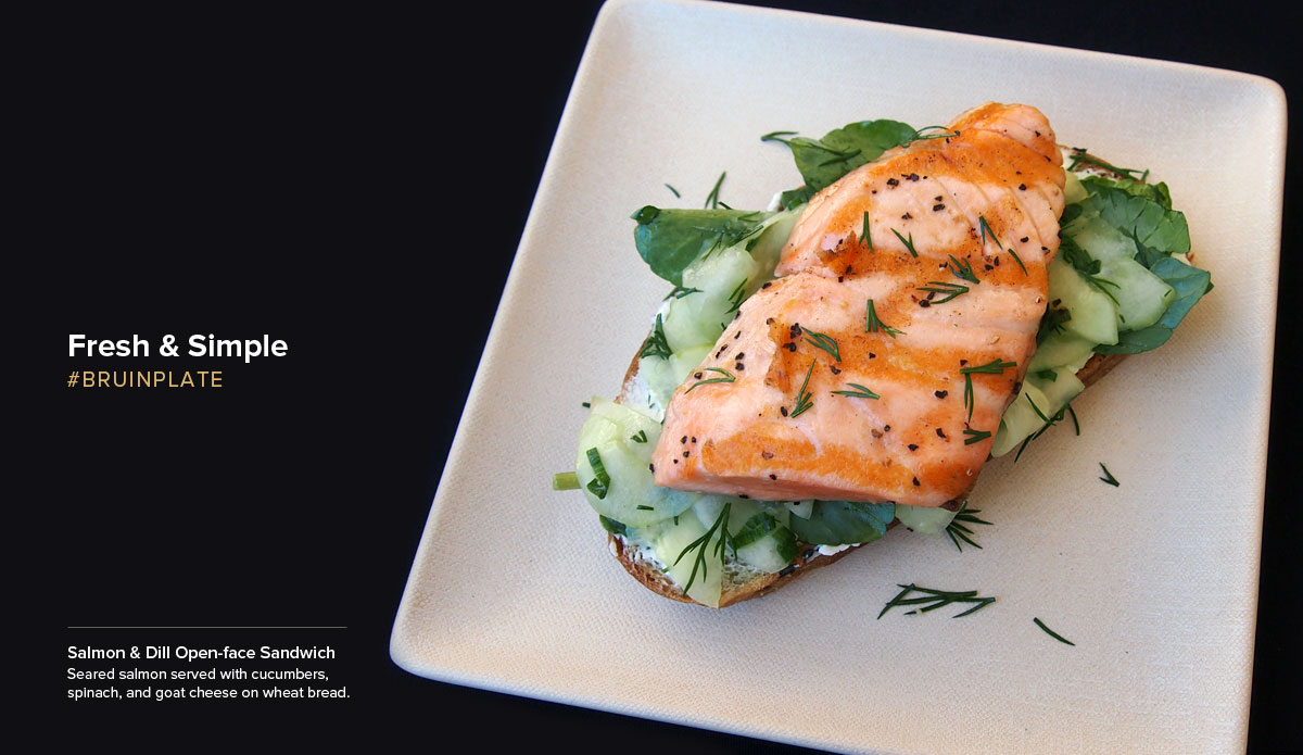 Salmon and Dill Open-Face Sandwich